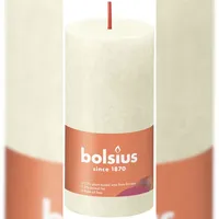 Bolsius Rustik Stumpenkerze 10 x 5 cm weiche perle