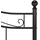 vidaXL Bett Schwarz Metall 140x200 cm