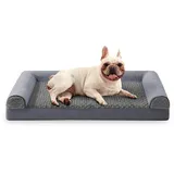 FURTIME Orthopädisches Hundebett Mittelgroße Ergonomisches Hundebetten - 72x59cm Hundebett Orthopädisch Waschbares Hundekissen mit Abnehmbarem rutschfest Fütterung Schaumstoff Hundebett Orthopädisch