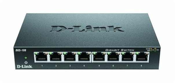 D-Link 8-Port Layer2 Gigabit Switch DGS-108/E