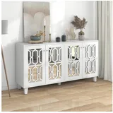 stilvora Sideboard 160 x 84 x 40 cm Weiß