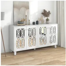 stilvora Sideboard 160 x 84 x 40 cm Weiß