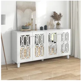 stilvora Sideboard 160 x 84 x 40 cm Weiß