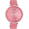 Quarzuhr OOZOO, rosa, Armbanduhren, Damen, Armbanduhr, Damenuhr, Lederarmband, analog