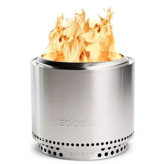 Solo Stove Feuerschale Bonfire 2.0 mit Standfuß | Feuerstelle für Raucharme Holzverbrennung, Herausnehmbare Auffangschale, Mobile Outdoor Feuertonne für Unterwegs, Edelstahl, 49,5 x 44,5 cm, 11,4 kg