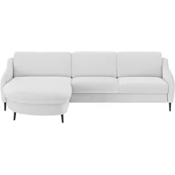 Ecksofa SIT & MORE "Soul L-Form", silber, B:296cm H:90cm T:189cm, 100% Polyester, Sofas, wahlweise mit Bettfunktion