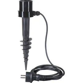 H4L Kugelleuchten Kugellampen Erdspieß Leuchte 2er-Set Ø 20/30cm Außenleuchten 230V - Weiß