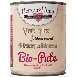 alexandra herrmann & philipp brada gbr Herzenshund Bio Pute mit Bio Gemüse 6 x 800 g