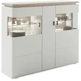 Harper Highboard 150 x 124 x 37 cm Grau