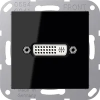 Jung MAA1193SW DVI, MultimediaAnschlussystem DVI, Serie A, schwarz