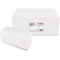 SemyTop Semy Top Papierhandtuch, 2-lagig, ZZ/V Falz, 25x21 cm, weiß, 1er Pack (1 x 4000 Stück), ST-88060