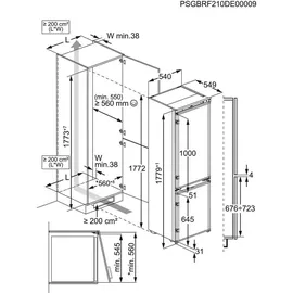 Electrolux LNT6NE18S1 Einbau-Kühlgefrierkombination (1780 mm hoch)