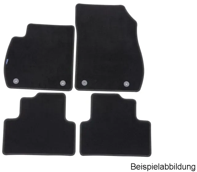 PETEX Fußmatte, Fußmattensatz velour - schwarz Fußmatte  117259704