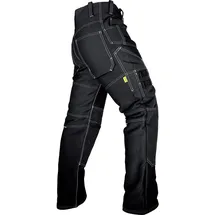 JOB Zunfthose Doppel-Pilot schwarz, Knietaschen - 28