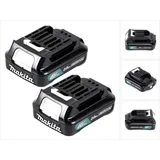 Makita Akku Power Set Li 12V mit 2x BL1021B Akku 2,0Ah ( 2x 197396-9 ) - Nachfolger von BL1020B