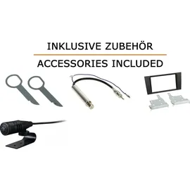 JUST SOUND best choice for caraudio Autoradio Kenwood DMX6523DABS für Audi A4 B5 + Navigation Plus | CarPlay Wireless Android Auto Wireless