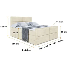 altdecor AURA-Z KING 200 x 200 cm H3/H4 Beige