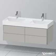 Duravit Waschtischunterschrank 4 Schubkästen 118,4 x 39,7 cm Betongrau Matt