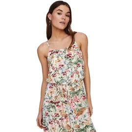 Only Maxikleid Cloud Dancer AOP:Blurry Flower Weiß 36