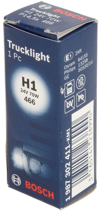 Glühlampe Halogen BOSCH H1 Trucklight 24V, 70W