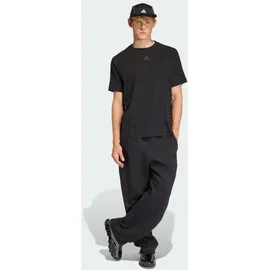 adidas SPACER CUTLINE OPEN HEM HOSE Jogginghose Schwarz M