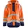 Blåkläder Warnschutz RegenJacke, High Vis Orange/Marineblau, Größe XXL