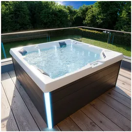 Tronitechnik PANAREA 210 x 210 x 80 cm mit Heizung Schwarz