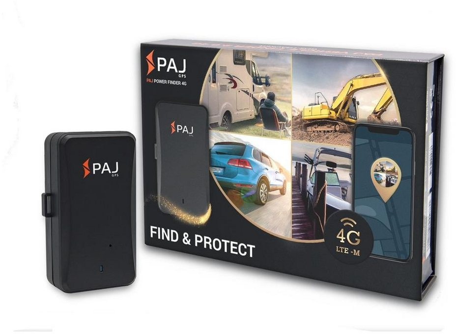 PAJ POWER Finder 4G GPS-Tracker (Live Ortung Spritzwassergeschützt App Smartphone) schwarz