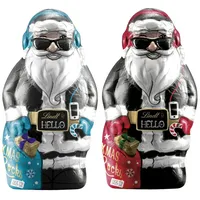 LINDT Schokolade, Lindt Hello Xmas Rocks Weihnachtsmann Hohlfigur 140g 3er Pack