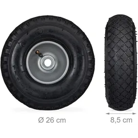 Relaxdays Sackkarrenrad 3,00-4 2er Set