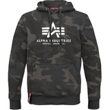 Alpha Industries Basic Camo Kapuzenpullover Black Camo 2XL