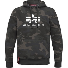 Alpha Industries Basic Camo Kapuzenpullover Black Camo 2XL