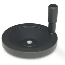 323-125-B14-R Scheibenhandräder, schwarz, Kunststoff beschichtet