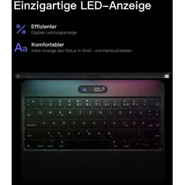 Inateck Magic Keyboard für iPad Pro 11 2024 M4 Schwarz