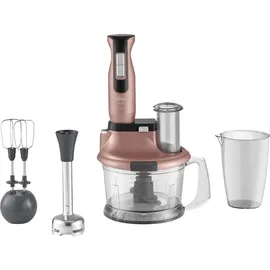 Arzum AR1103 Stabmixer 1500W Turbofunktion, mit Ice-Crushfunktion, mit Messbecher, mit Mixbecher Ro, Stabmixer, Rosa
