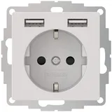 2USB Unterputz-USB-A Steckdose 12 W Weiß 1 St.