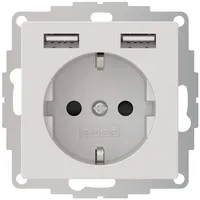 2USB Unterputz-USB-A Steckdose 12 W Weiß 1 St.