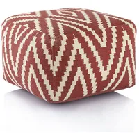 Amagohome Kelim Sitzwürfel 50x50 H35cm Pouf Fußhocker Sitzhocker Bodenkissen