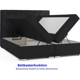 m-punkt Prag 180 x 200 cm Schwarz