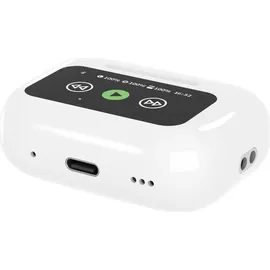 Gembird TWS In-Ear Kopfhörer mit LCD-Display und ANC, Weiß - Weiß