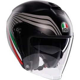 AGV Irides Bologna Jethelm, schwarz-grau, Größe S