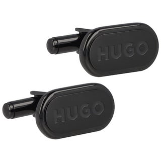 Hugo E-Classic Manschettenknöpfe Edelstahl 1.5 cm black