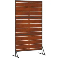 vidaXL Sichtschutz 100 x 50 x 180 cm Grau Stahl
