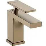 Hansgrohe Tecturis E Waschtischarmatur 73004140 Ausladung 122mm, mit Zugstangen-Ablaufgarnitur, brushed bronze