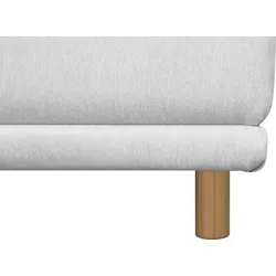 2-Sitzer ANDAS "Maroon", beige (natur), B:200cm H:82cm T:96cm, Struktur grob ( 100% POLYPROPYLEN, Struktur fein ( 100% Polyester), Struktur (100% Polyester), Sofas, 2-Sitzer-Sofa Polstermöbel, in skandinavischem Design, mit losen Kissen