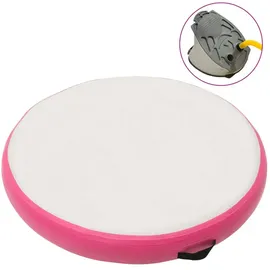 vidaXL Aufblasbare Gymnastikmatte mit Pumpe 100x100x15 cm PVC Rosa