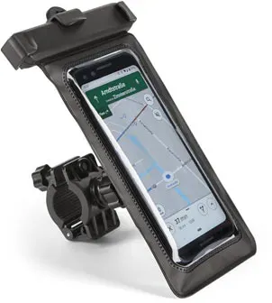 Fahrradhalterung für Smartphones - Schwarz - Edelstahl - Schwarz