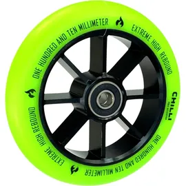 Chilli Pro Scooter Chilli Pro Stunt-Scooter Spoked Base Rolle 110mm Schwarz/PU Grün - Grün