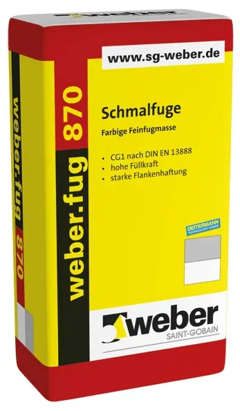 Schmalfuge - weber.fug 870 - pergamon/jasmin - 5kg - Feinfugenmörtel