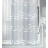 Spirella Duschvorhang Sardaigne 180 x 200 cm weiß transparent